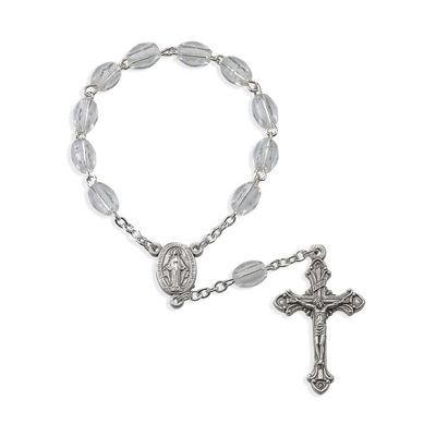 One Decade Crystal Rosary