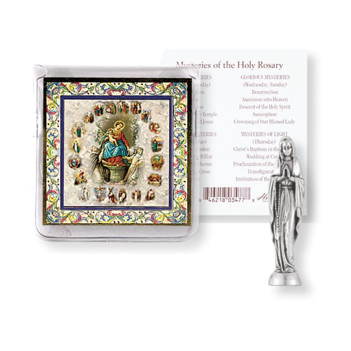 Our Lady of the Rosary Pocket Statue