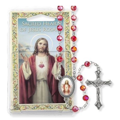 Sacred Heart of Jesus Specialty Rosary Red