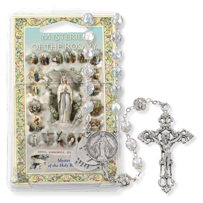 Mysteries of the Rosary Crystal Bead Specialty Rosary