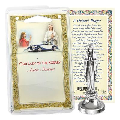 Our Lady of the Rosary Auto Statue