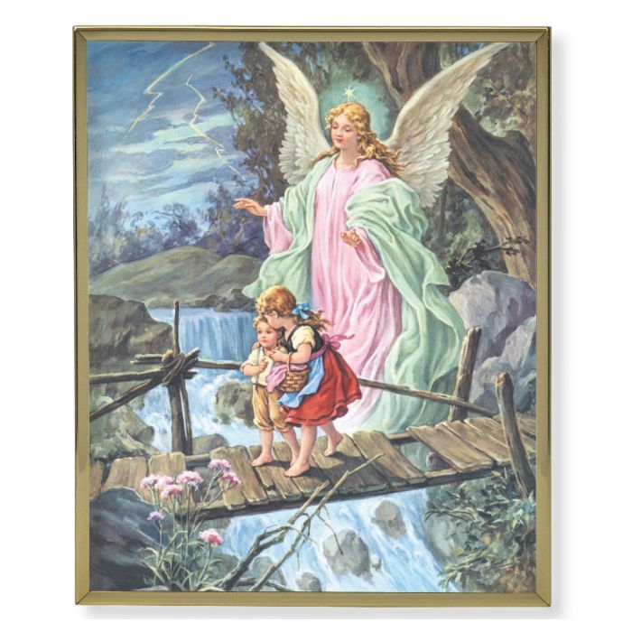 Guardian Angel Gold Plaque