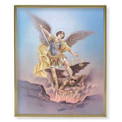 St. Michael Gold Plaque