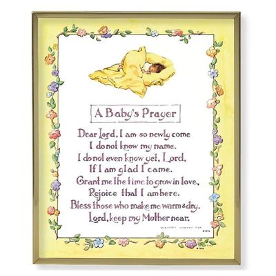 Baby&#39;s Prayer Plaque