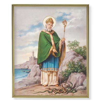 St. Patrick Gold Plaque