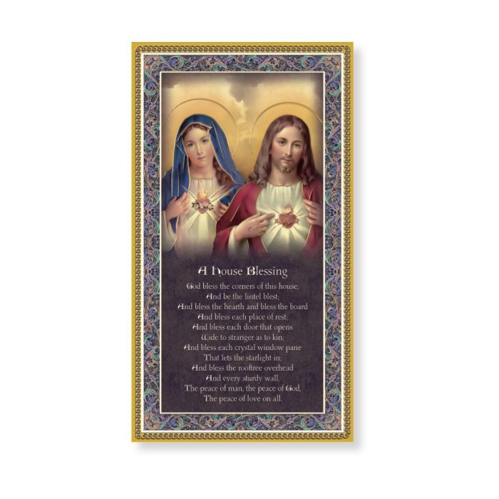 Sacred Hearts House Blessing Plaque