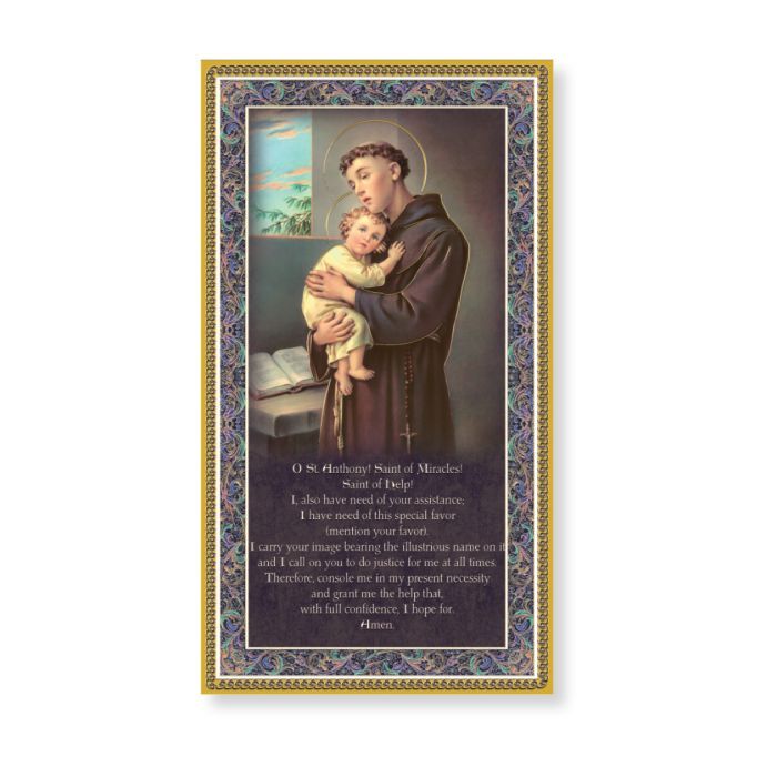 St. Anthony Plaque with Prayer