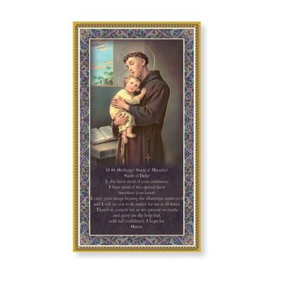 St. Anthony Plaque with Prayer