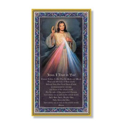 Divine Mercy Plaque with Prayer