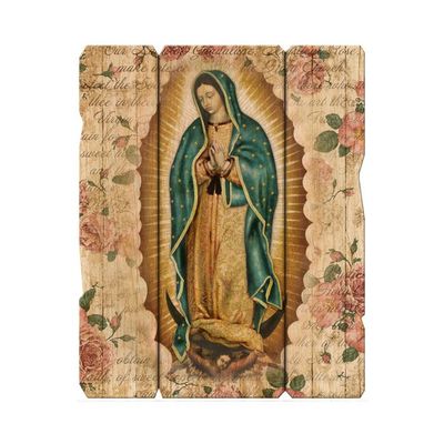 Our Lady of Guadalupe Wooden Plaque