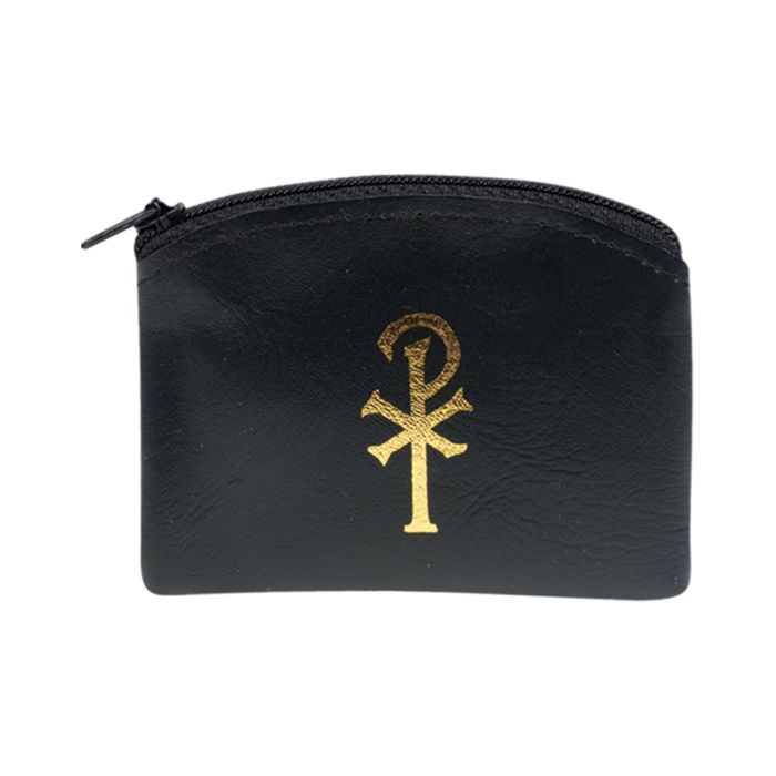 Rosary Case Black Zippered