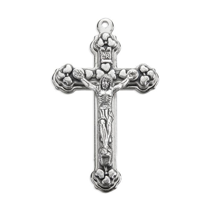 Silver Oxidized Crucifix