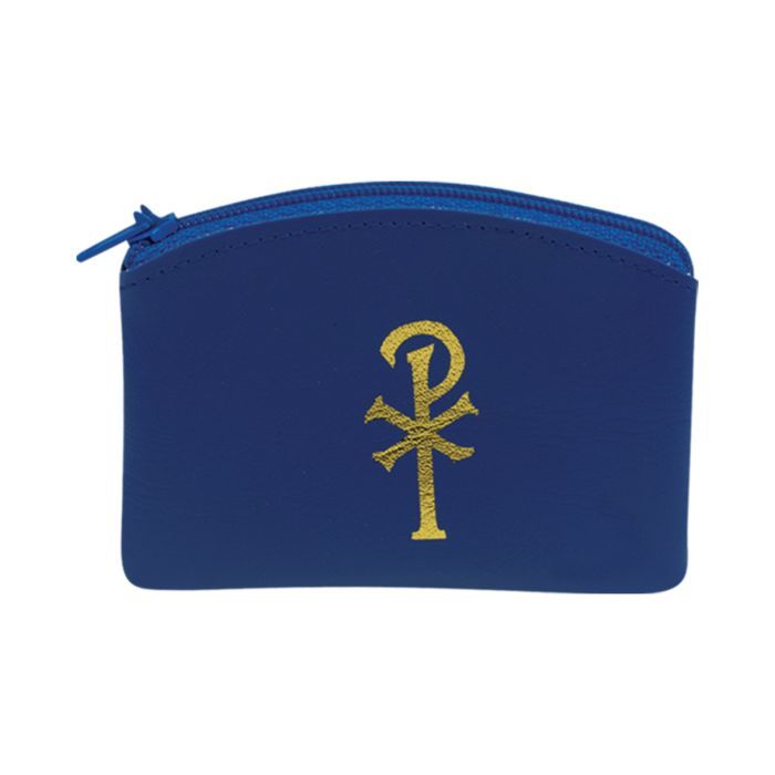 Rosary Case Blue Zippered