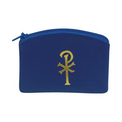 Rosary Case Blue Zippered