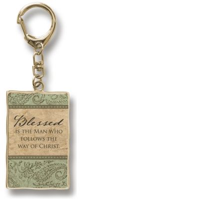 Blessed Man ArtMetal Key Ring Disc.
