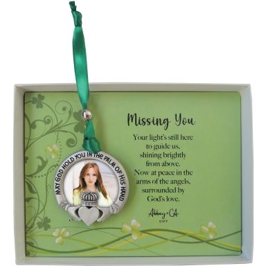Claddagh Memorial Frame May God Hold