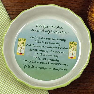 Amazing Woman Pie Plate