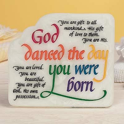 God Danced Mini Plaque
