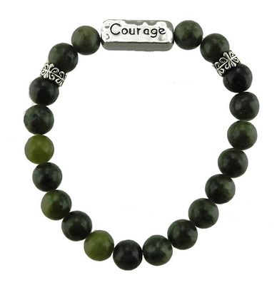 Connemara Marble Courage Message Bracelet