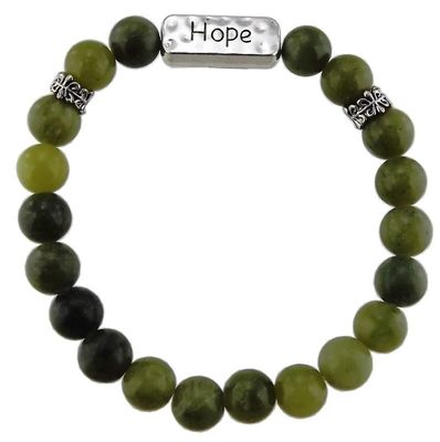 Connemara Marble Hope Message Bracelet