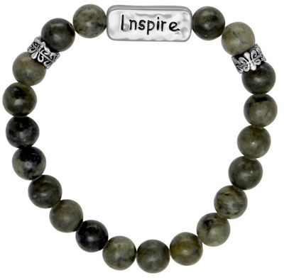 Connemara Marble Inspire Message Bracelet