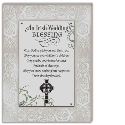 Irish Wedding Blessing Plaque Disc.