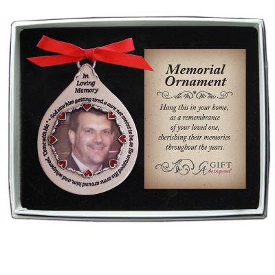 In Loving Memory Memorial Frame Ornament Male