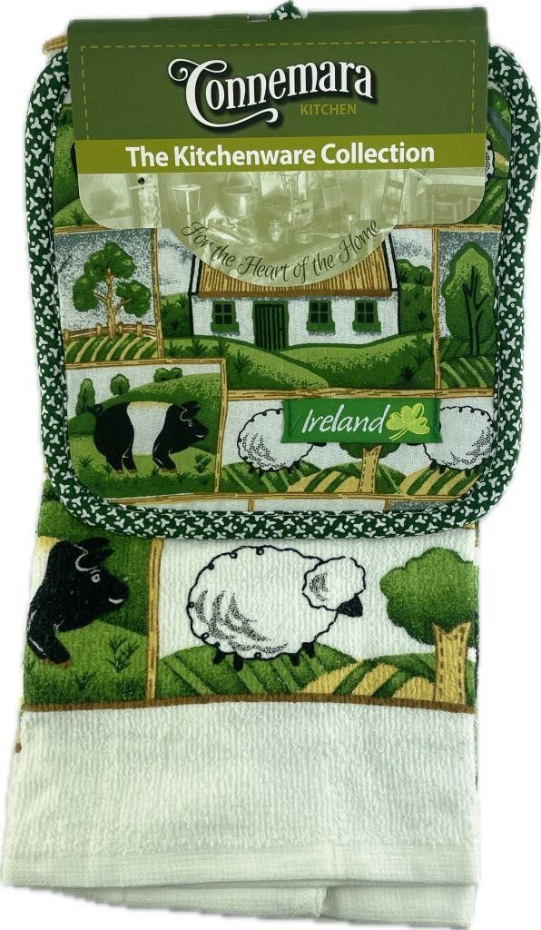 Countryside Style Tea Towel and Pot Holder