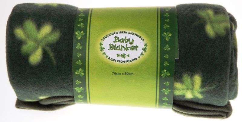 Kids Shamrock Style Fleece Blanket Disc.