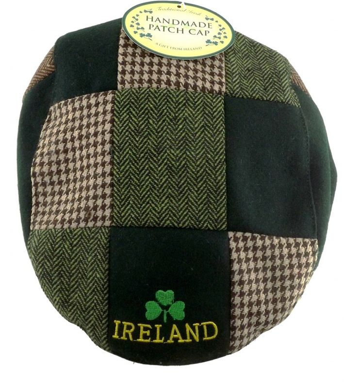 Ireland Green Patchwork Flat Cap
