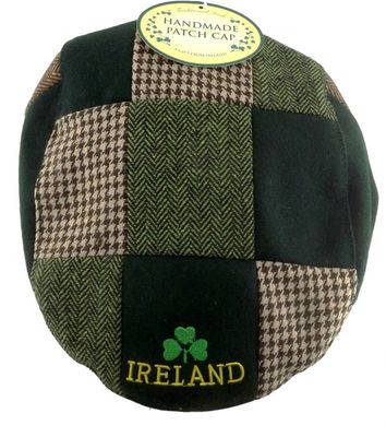 Ireland Green Patchwork Flat Cap