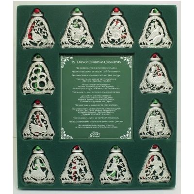 12 Days Of Christmas Ornament Set