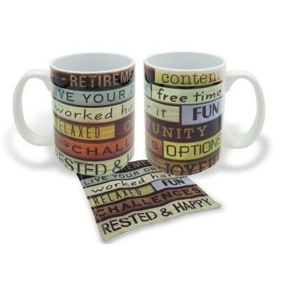 Retirement Mug and Coaster
