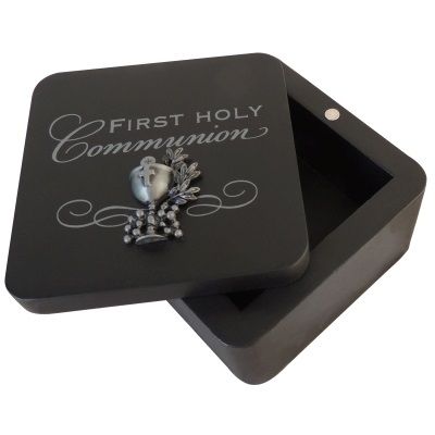 ​First Communion Trinket Black Box​