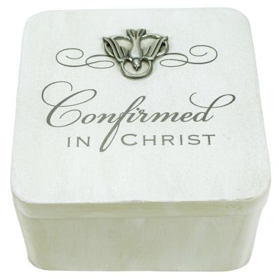 Confirmation White Trinket Box