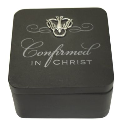 ​Confirmation Black Trinket Box