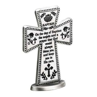 Baptism 3&quot; Standing Cross