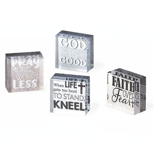2.5&quot; Glass Blessing Block- 4 Designs