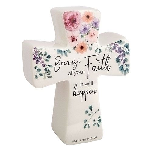 4.5&quot; Because Of Your Faith Cross