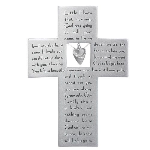 Memorial Cross With Charm