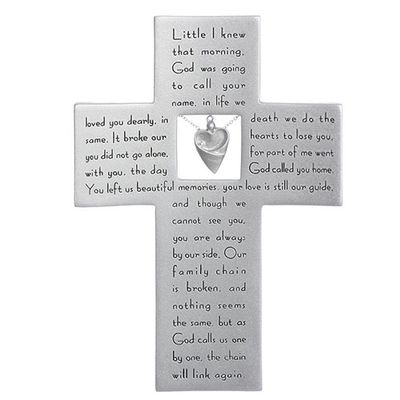 Memorial Cross With Charm
