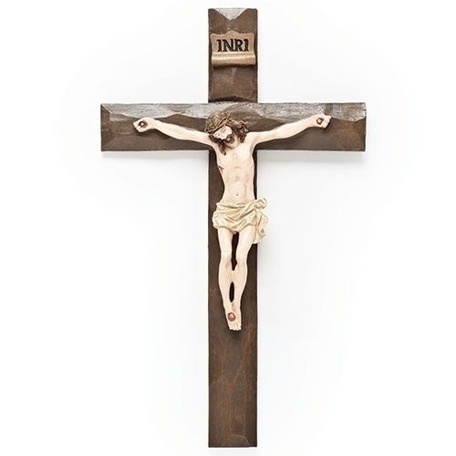 11.5&quot; Wall Crucifix Beveled
