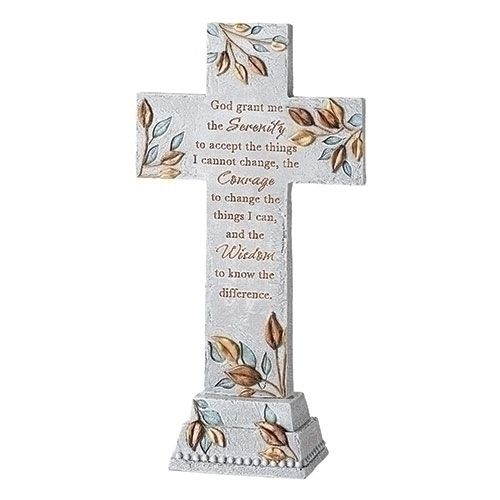 12.5" Serenity Prayer Cross Standing 12.5" Serenity Prayer Cross Standing