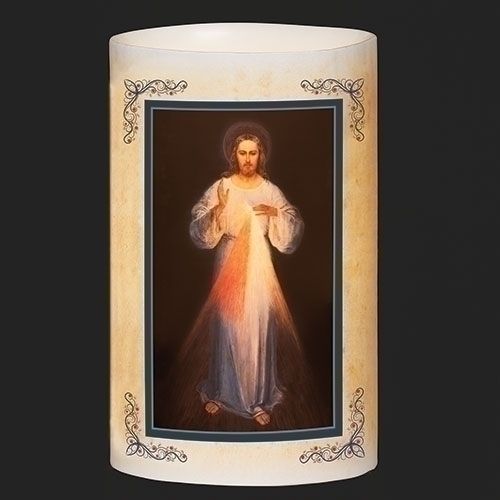 ​6&quot; Divine Mercy LED Candle​