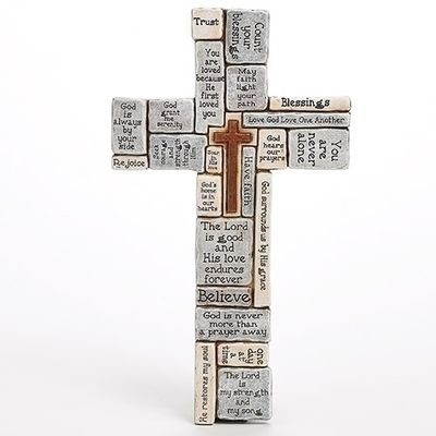16&quot; Crossword Wall Cross