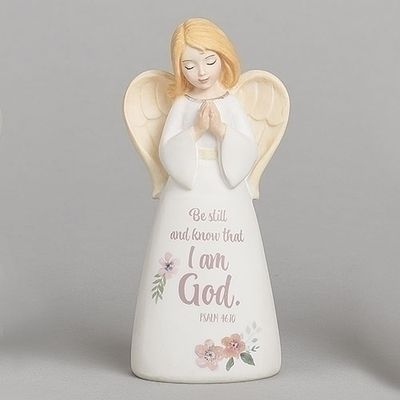 4.25&quot; Be Still I am God Angel Figure