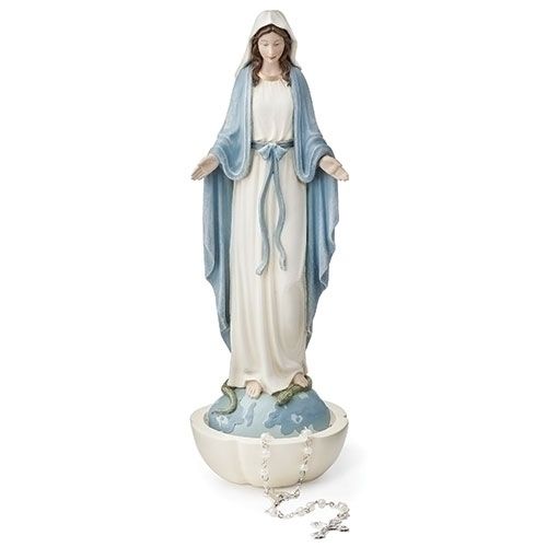 8” Our Lady of Grace Rosary Holder