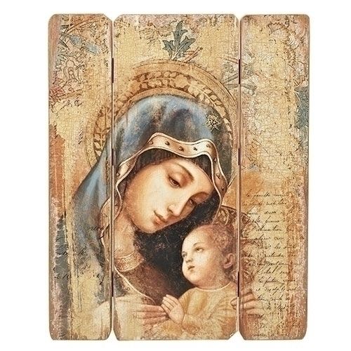 26&quot; Madonna and Child Decorative Panel