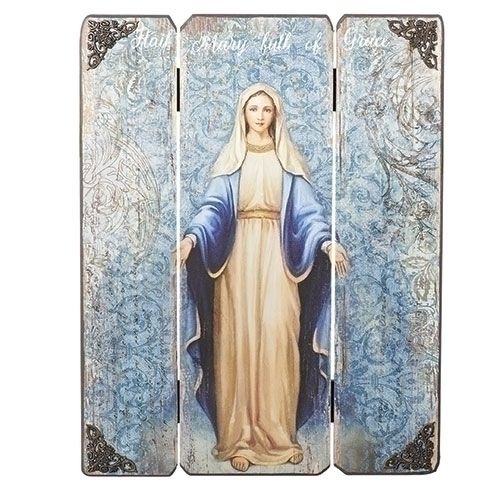 17&quot; Our Lady of Grace Decorative Panel