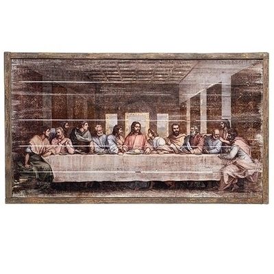 21&quot; Last Supper Framed Panel